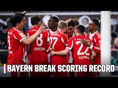 FC BAYERN BREAK BUNDESLIGA SINGLE-SEASON SCORING RECORD 🔥 | Bundesliga Highlights | ESPN FC