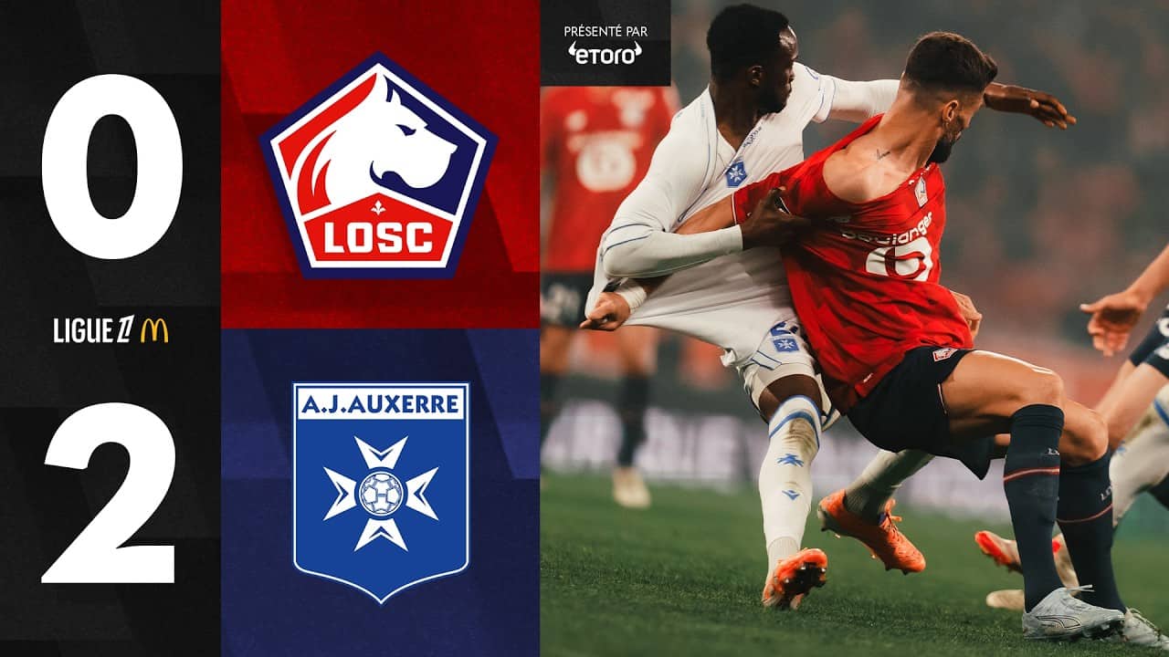 LOSC Highlights I Le LOSC perd contre Auxerre mais accroche la Champions League ⭐️ @etorofrance877