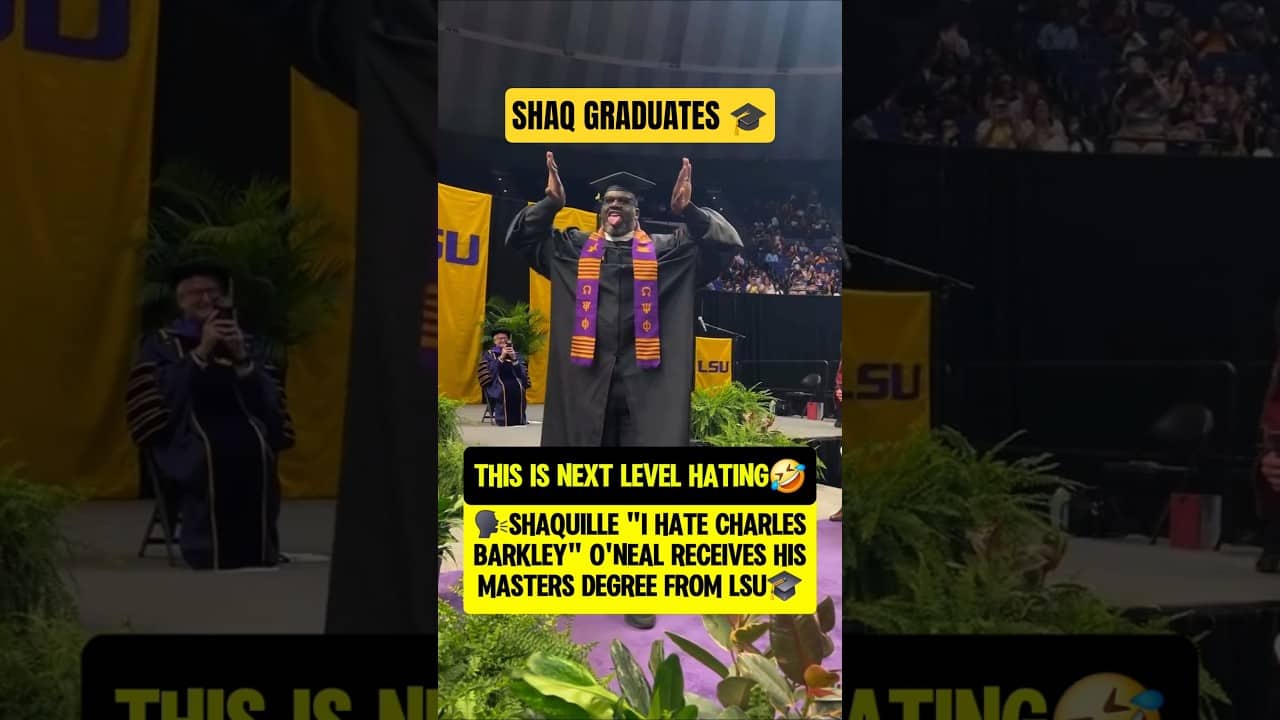 Imagine saying you graduated with Shaq😮