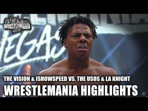 The Vision and IShowSpeed vs. The Usos and LA Knight | WrestleMania 42 Highlights | WWE on ESPN