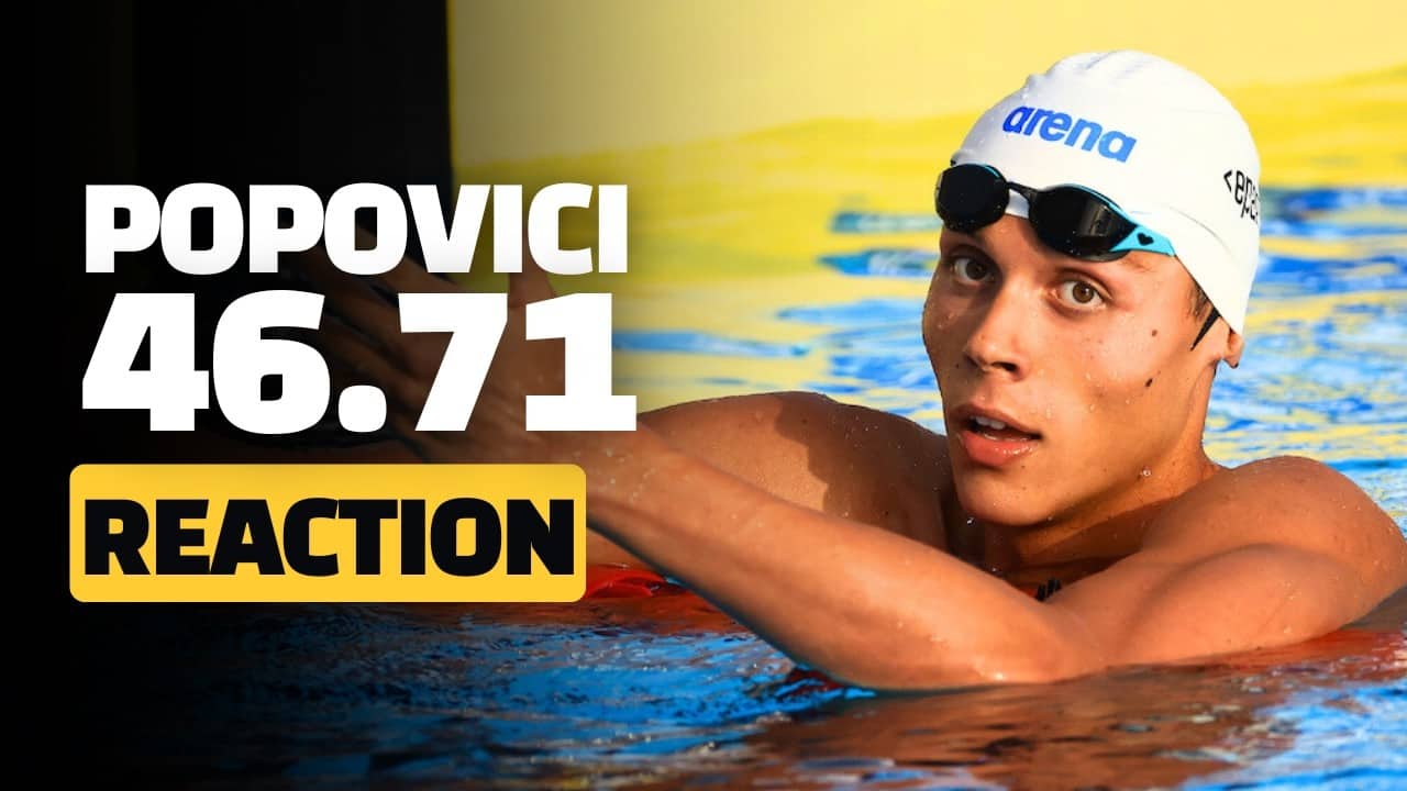 Reacting to POPOVICI's 46.71 100m Freestyle