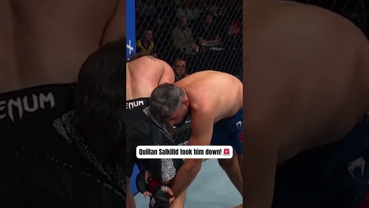 Salkilld went in 💪 #UFCPerth (Courtesy of Paramount)
