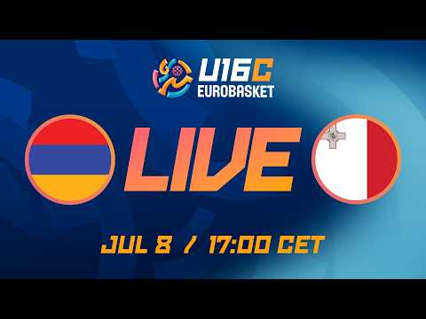LIVE - Armenia v Malta | FIBA U16 EuroBasket 2026 Division C | Group Phase