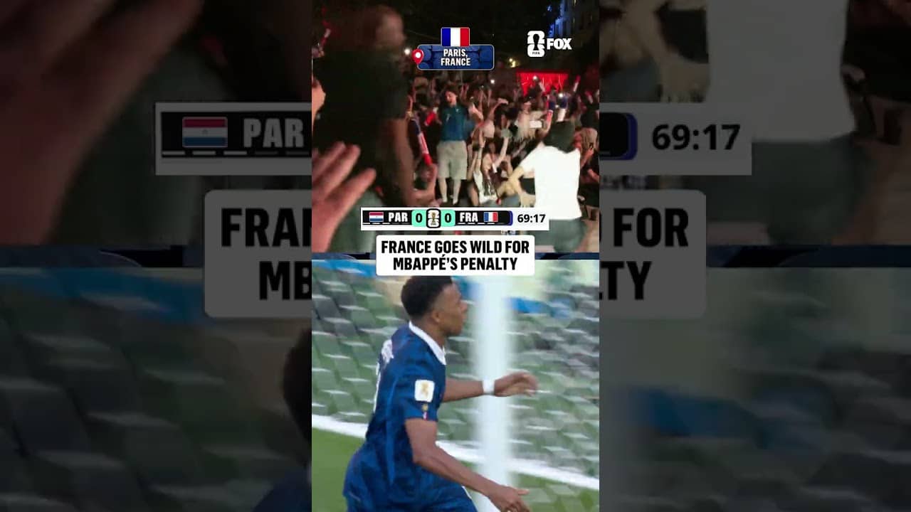 Paris reacts to Mbappé’s goal to put France on top