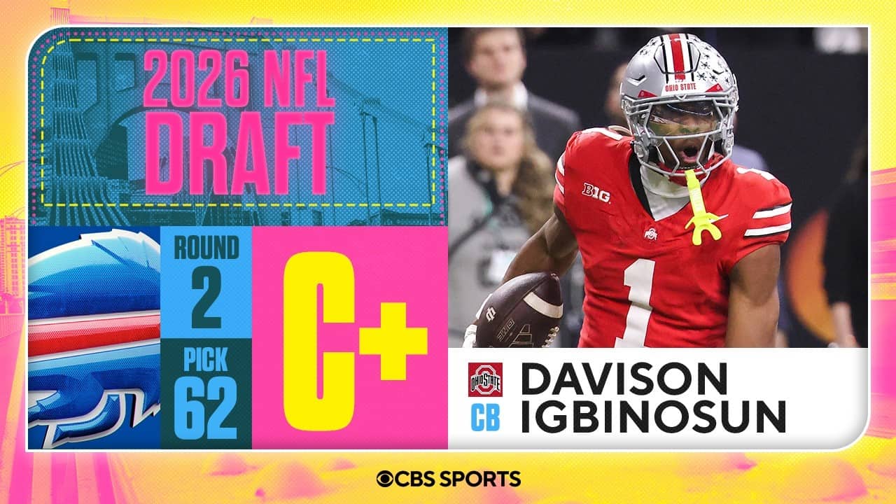 Bills select Davison Igbinosun in Second Round, No. 62 overall | 2026 NFL Draft Grades & Reaction