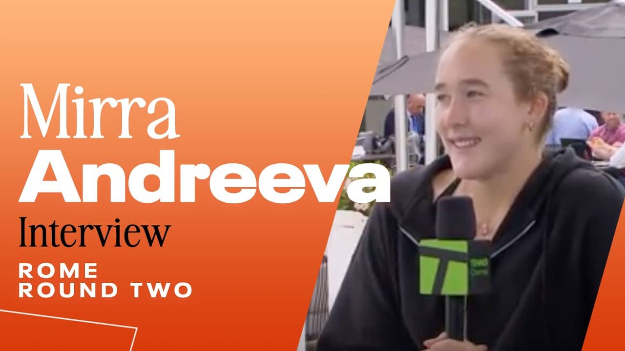 Mirra Andreeva on learning to be nicer to herself 🫶 | 2026 Rome