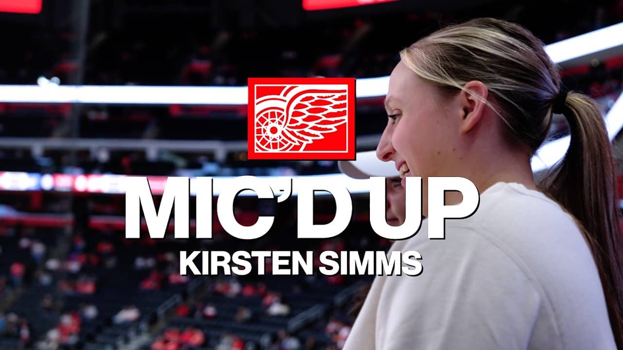 Kirsten Simms - Mic'd Up at Red Wings Game