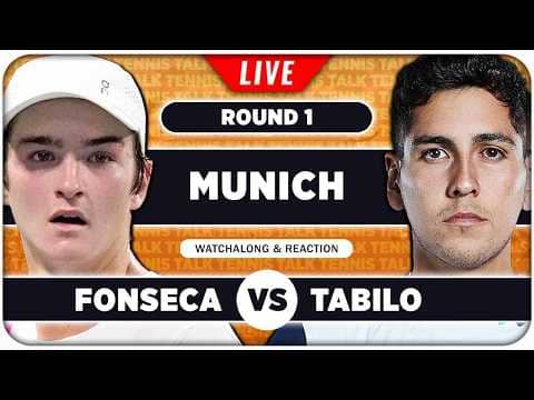 FONSECA vs TABILO • ATP Munich 2026 • LIVE Tennis Watchalong
