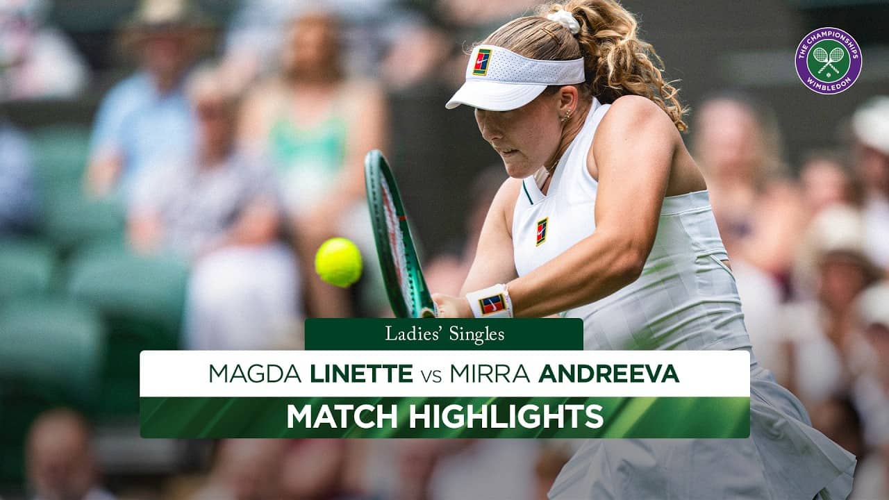 Andreeva magnificence on day one | Mirra Andreeva v Magda Linette | Highlights | Wimbledon 2026