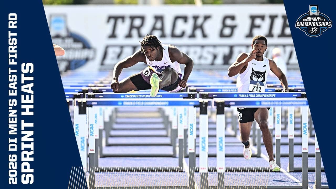 Every men's sprint heat from the 2026 NCAA Division I East First Round track and field meet