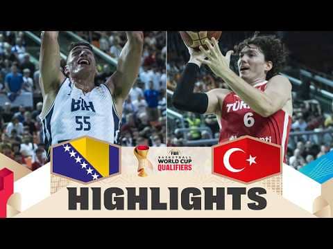 Bosnia and Herzegovina 🇧🇦 v Türkiye 🇹🇷 | Highlights | FIBA Basketball World Cup 2027 European Qualif