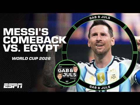 'THAT'S WHY HE'S THE GOAT' 🐐 How Messi inspired Argentina's comeback vs. Egypt | ESPN FC