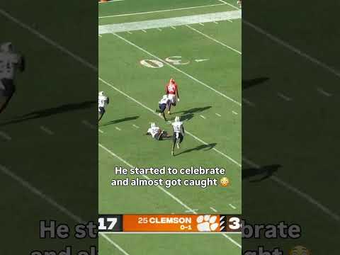 That was a close one 😅 #clemson #accfootball #collegefootball