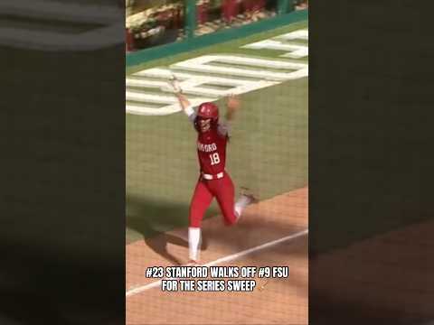 ICYMI: Jade Berry walks off Florida State in extra innings #stanford #stanfordcardinal #softball