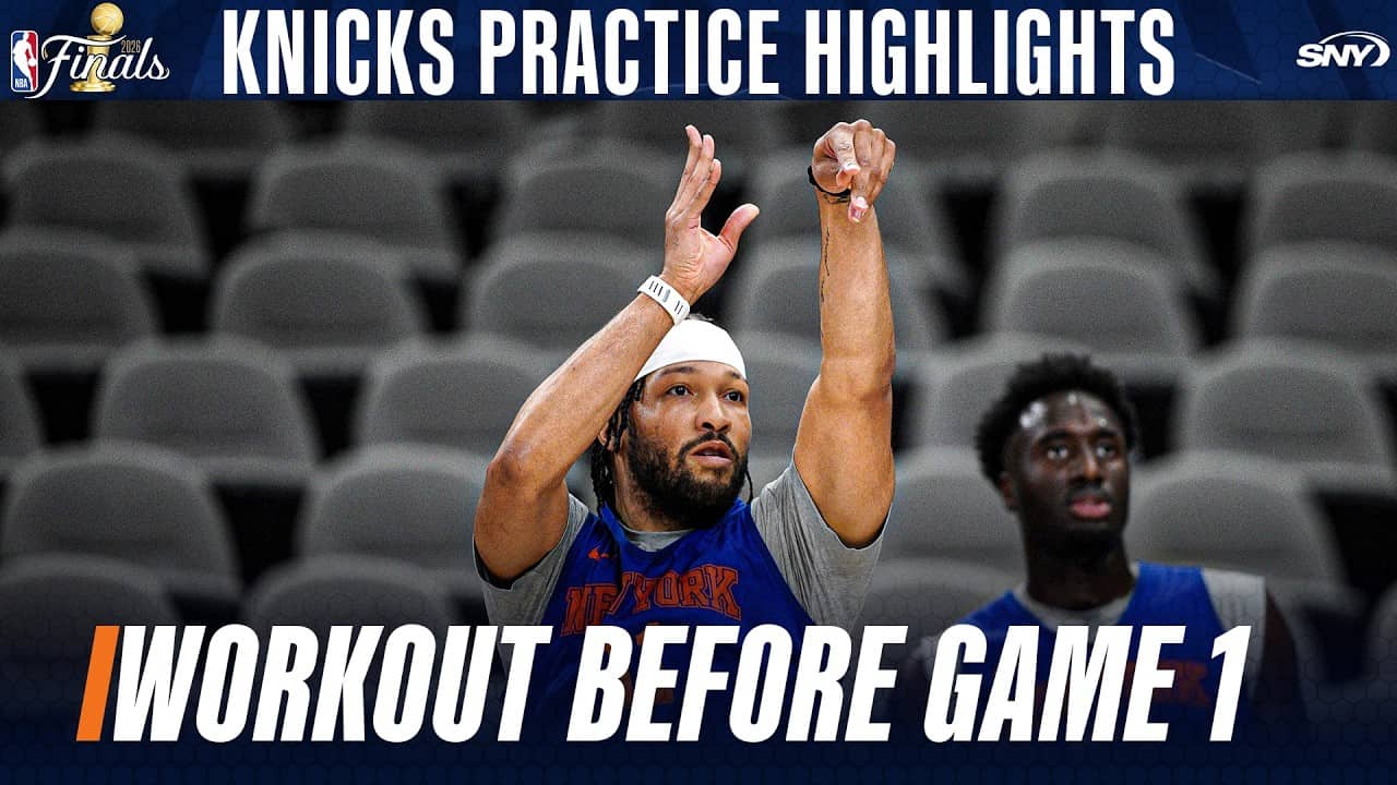 Knicks practice ahead of NBA Finals Game 1 vs. Spurs | Knicks Practice Highlights