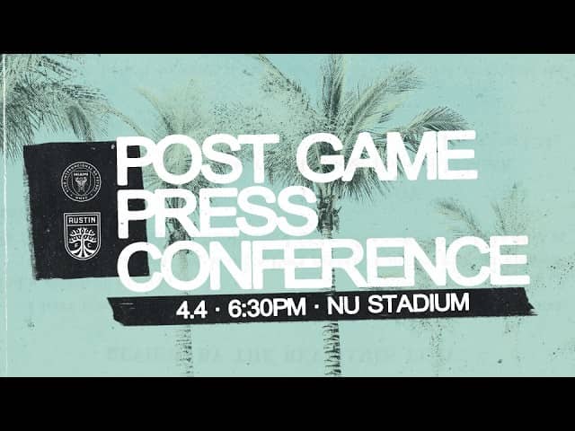 Austin FC Post-Match Press Conference: April 4, 2026