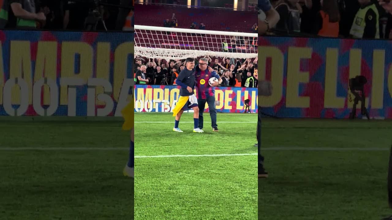 Pedri vs dad, tradition that never dies 🫶 #shorts #fcbarcelona #pedri