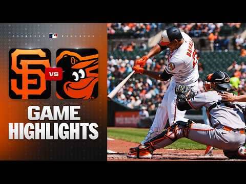 Giants vs. Orioles Game Highlights (4/12/26)