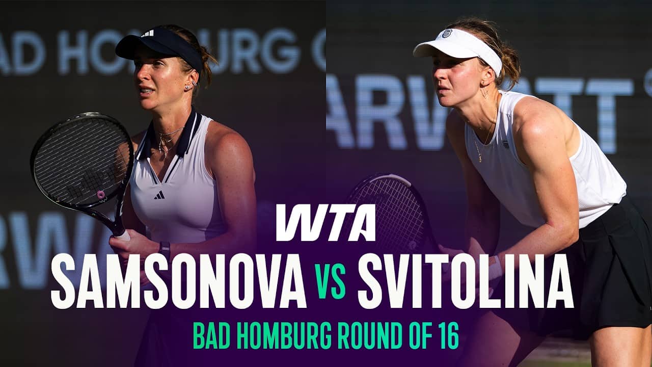 Liudmila Samsonova vs. Elina Svitolina |  2026 Bad Homburg Round of 16 | WTA Match Highlights