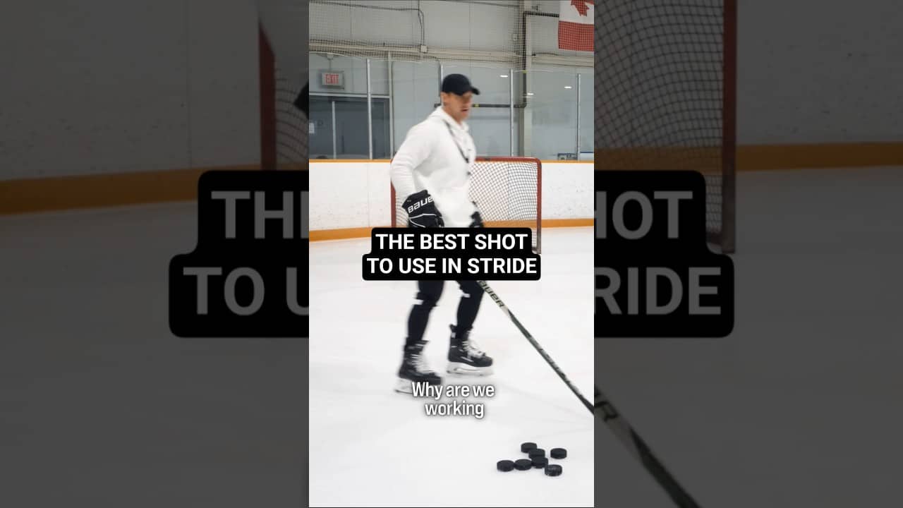 THE BEST SHOT TO USE IN STRIDE #hockeycoaching #hockeytraining