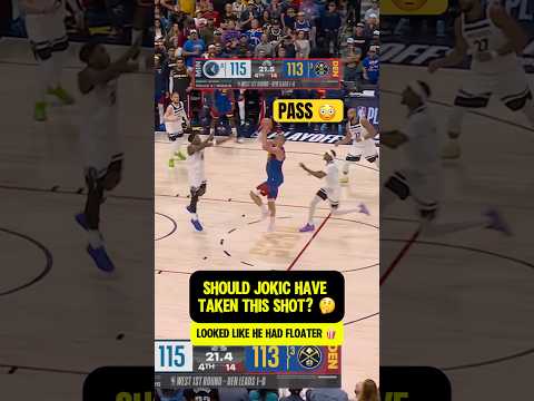 Jokic passed to Christian Braun with 21 second left 😳
