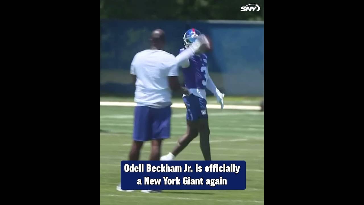 Odell Beckham Jr. is officially BACK with the Giants 😤
