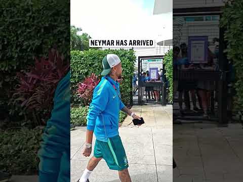 Neymar is in the building ahead of Brazil vs Scotland