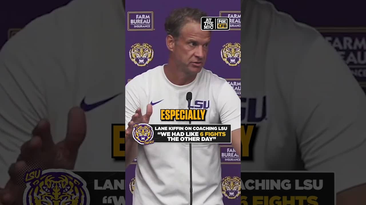 LSU HC Lane Kiffin is already setting the tone in Baton Rouge 😤 #LSU #LaneKiffin #CFB #Football