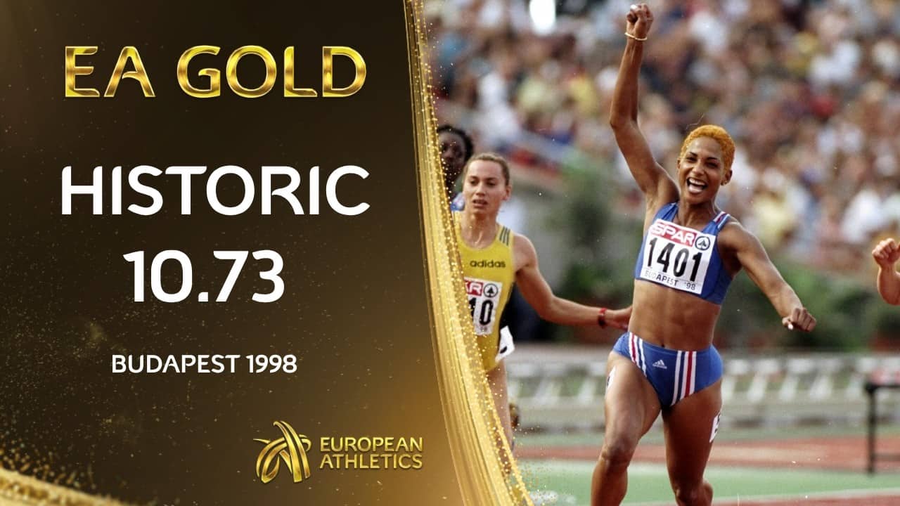 EUROPEAN RECORD 10.73⚡| 100m 1998 European Championships | 🇫🇷 Christine Arron