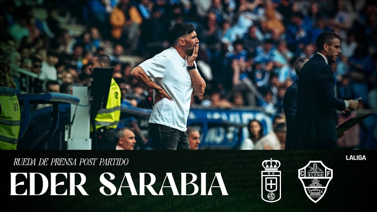 Eder Sarabia habla en el post partido del Real Oviedo - Elche CF