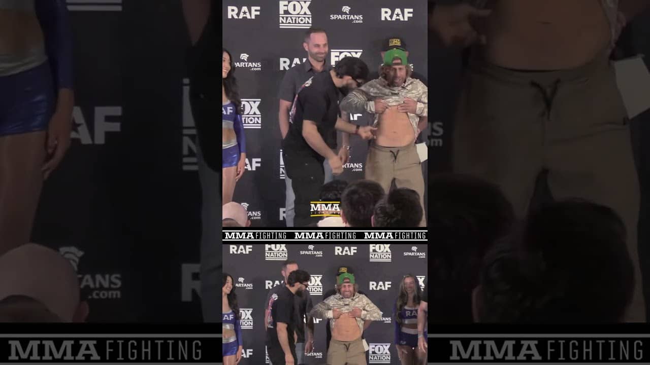 Arman Tsarukyan vs. Urijah Faber HILARIOUS RAF 8 faceoff | MMA Fighting