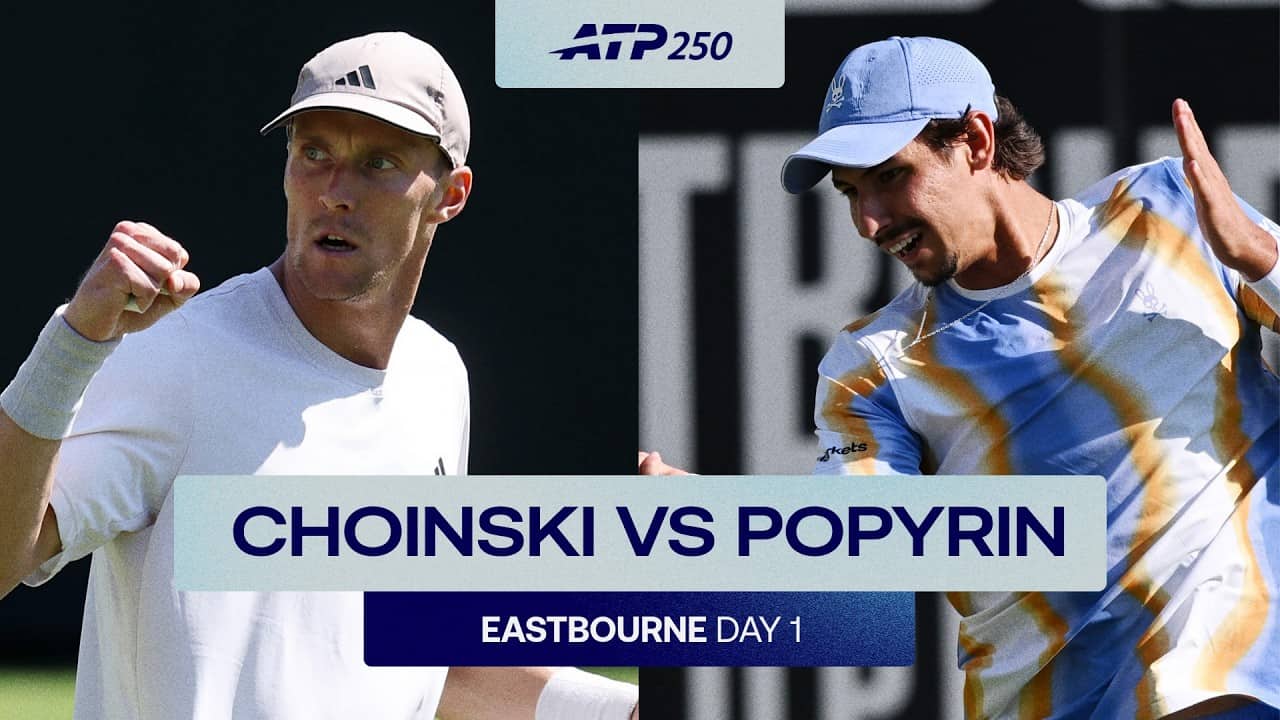 Jan Choinski vs. Alexei Popyrin Highlights | Eastbourne 2026 R1