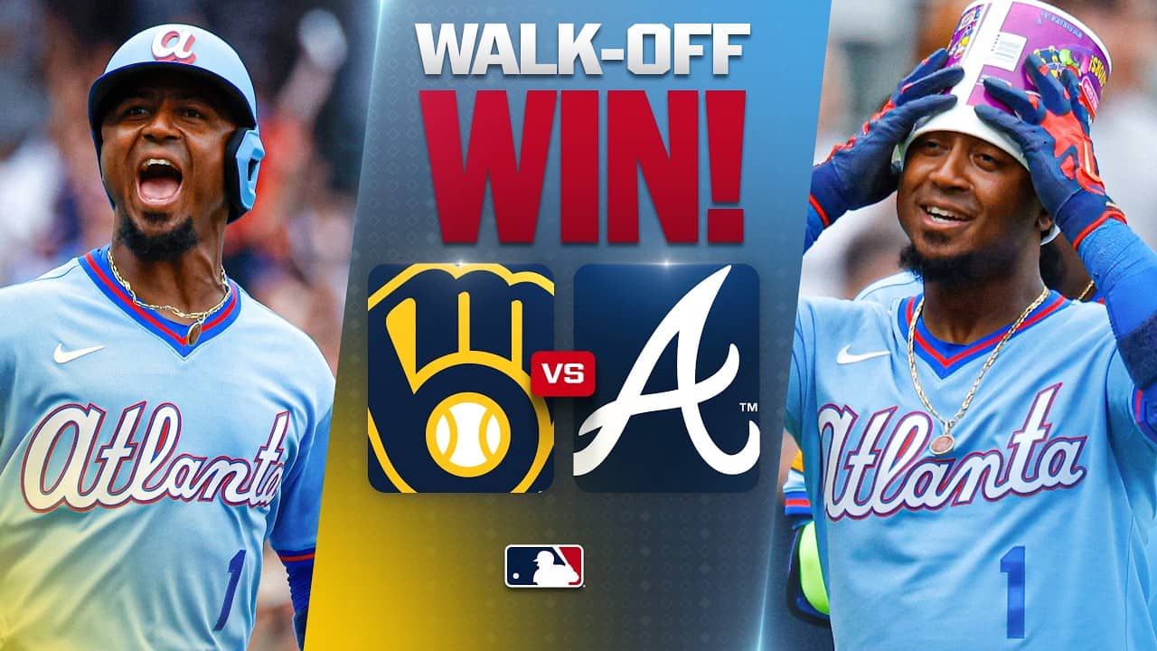 Ozzie Albies WALK-OFF WINNER is part of a 3-hit, 2 HR performance in a Braves W! 🔥 | MLB Highlights