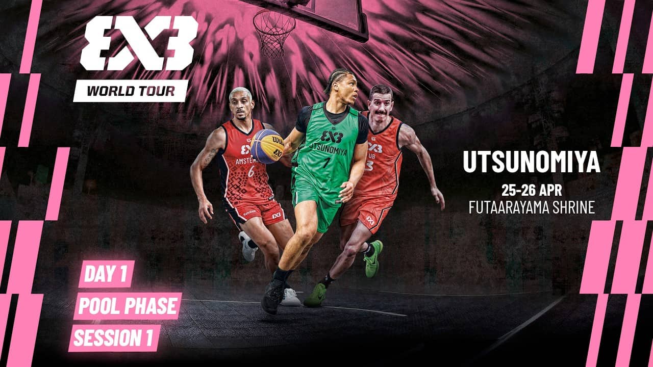 LIVE 🔴 FIBA #3x3WorldTour Utsunomiya Opener 2026 | Pool Phase - Session 1 | #3x3Basketball