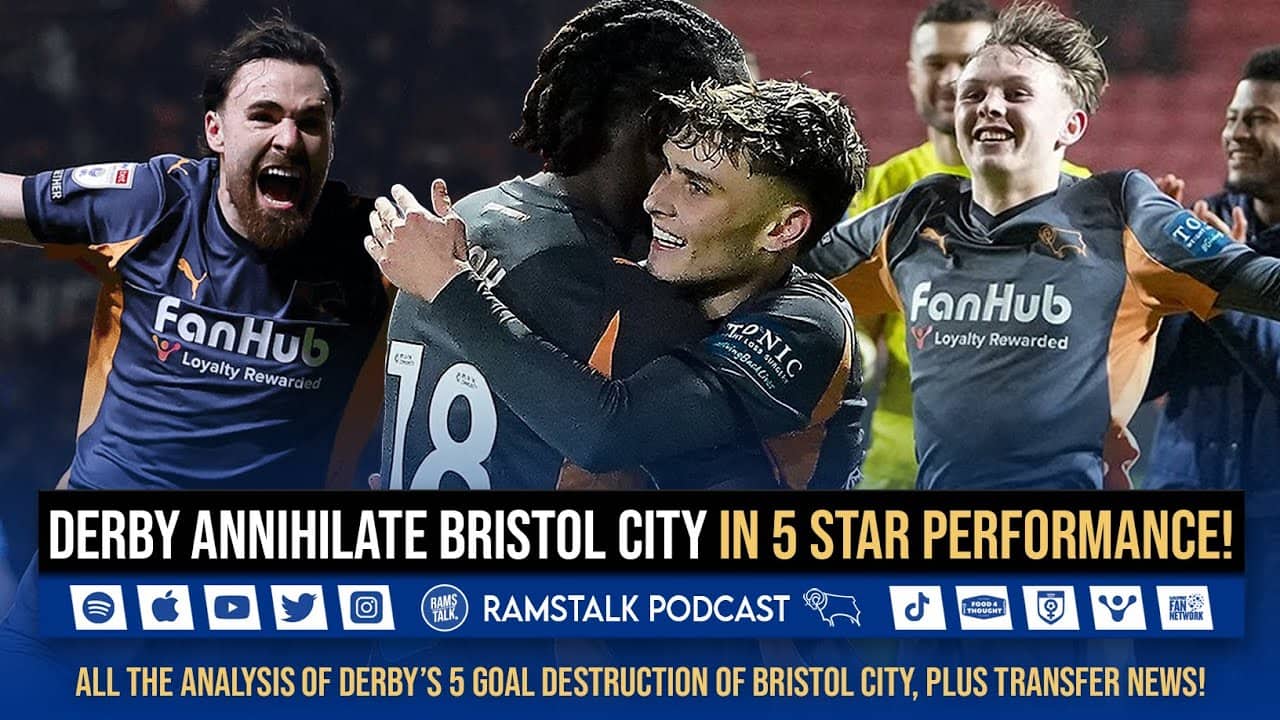 Derby Annihilate Bristol City In 5 Star Performance!