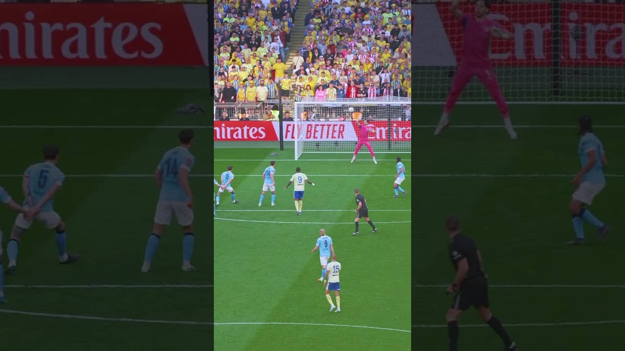 James Trafford... What a stop!🧤#save #mancity #facup #football #acrobatics