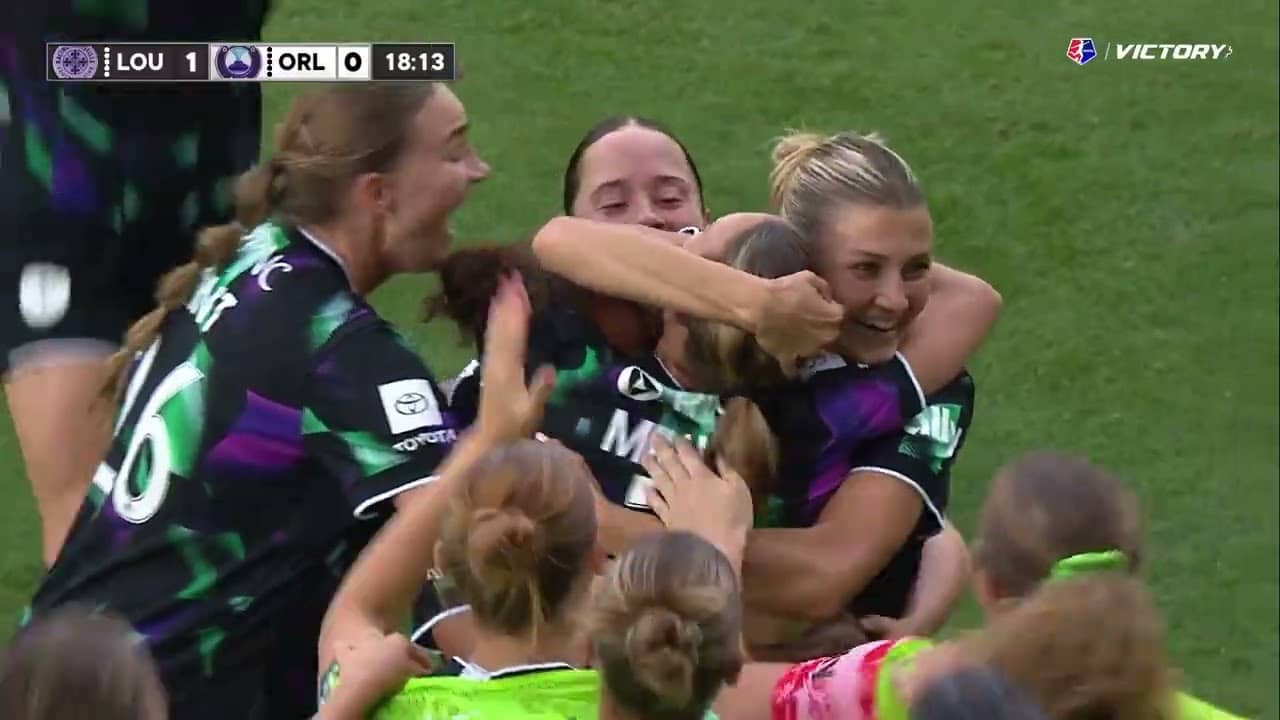 Goal: Lauren Milliiet's screamer gives Racing the lead against Orlando