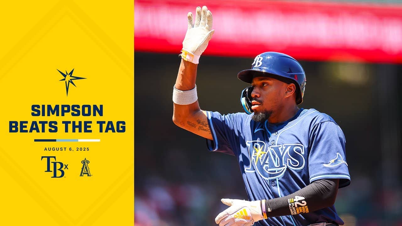 Chandler Simpson Beats the Tag with Speed