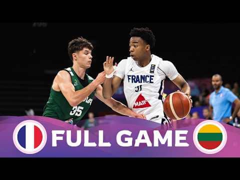 LIVE - France v Lithuania | FIBA U17 Basketball World Cup 2026 | Class. 5-8
