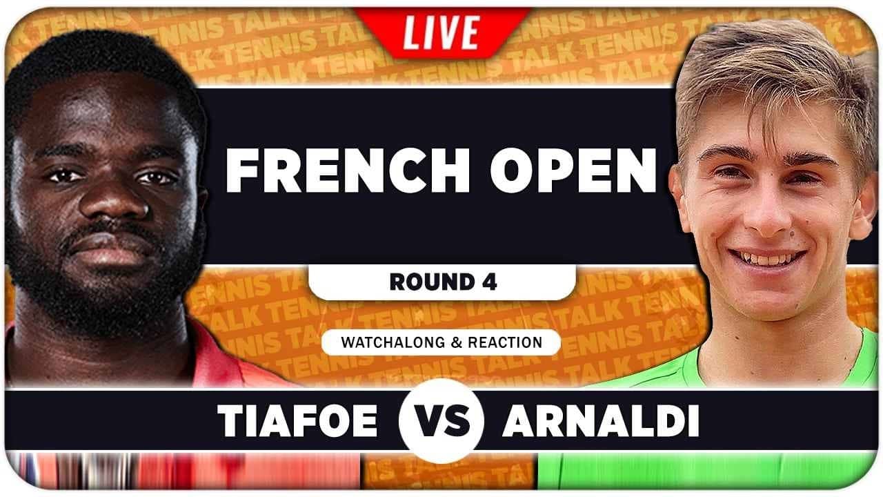 TIAFOE vs ARNALDI • French Open 2026 • LIVE Tennis Watchalong
