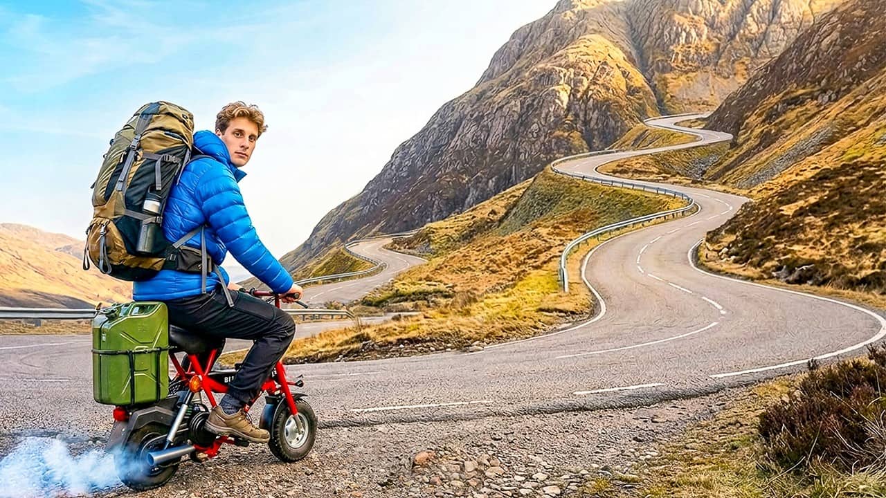 I Rode a Micro Motorbike Across Scotland