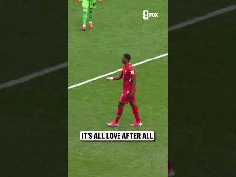 Respect between Davinson Sánchez and Breel Embolo after this challenge