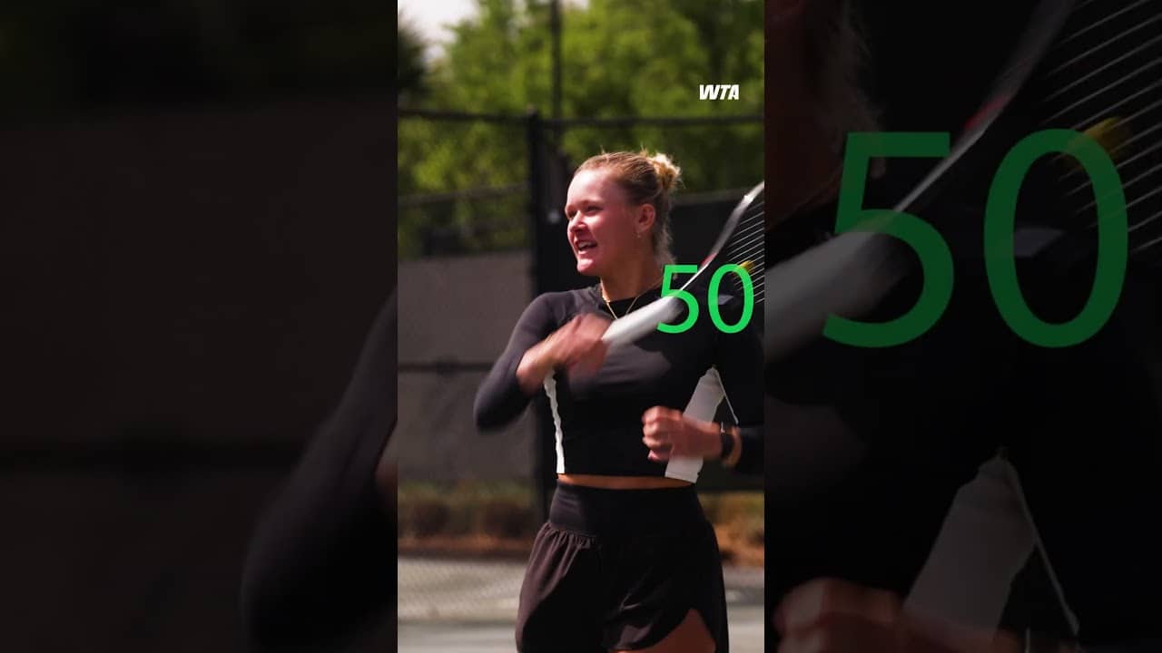 Points win prizes 🎯Our players had five attempts to get 100 points. Watch the full video now! #WTA