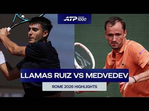 Pablo Llamas Ruiz vs. Daniil Medvedev Highlights | Rome 2026 Round 3