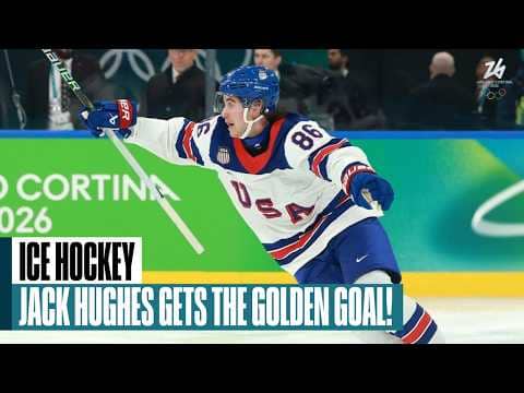 All angles: Jack Hughes' game-winner for gold vs. Canada
