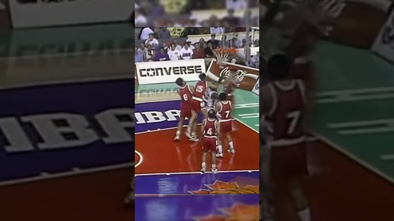 Shaquille O'Neal was truly a force of nature 😳 #FIBAWC