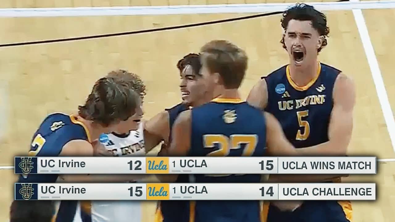 NAILBITING UC Irvine-UCLA full 5th set in NCAA men's volleyball quarterfinals
