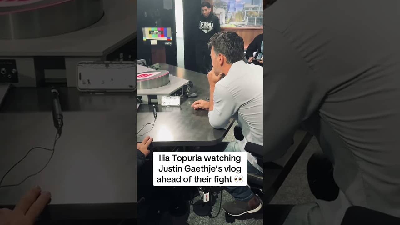 Ilia Topuria was locked in 😳