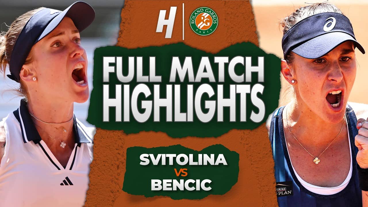 Elina Svitolina vs Belinda Bencic - FULL Match Highlights | Round 4 | Roland Garros 2026