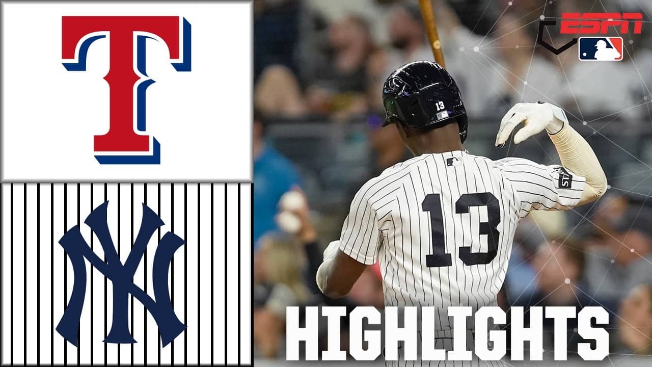 BAT FLIP 💥 Texas Rangers vs. New York Yankees | Full Game Highlights | ESPN MLB